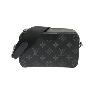 Louis Vuitton Black Coated Canvas Shoulder Bag (Pre-Owned)