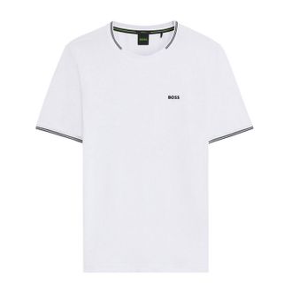 HUGO BOSS Heren Hbg Taul katoenen T-shirt met normale pasvorm (Wit)