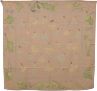 Herm&egrave;s Pre-owned Vintage Silk Scarf - - Pre-owned - Donna - Beige - ONE SIZE