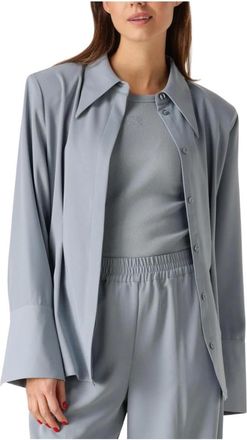 Gestuz Overhemden, Dames, Grijs, S, Grijze Gzmareen Shirt Blouse Dames