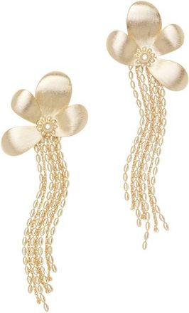 Ramy Brook Anaya Flower Drop Earrings in Gold at Nordstrom, Size No Size