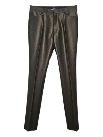 Tom Ford press-crease trousers - Green