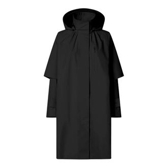 Save The Duck Parkas, female, Black, Size: 3XS Nylon Jacket with Hood