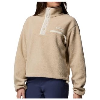 Columbia Helvetia II Cropped Half Snap Fleece Fleecepullover f&uuml;r Damen | beige