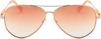 adidas Unisex Silver Tone Pilot Sunglasses OR0085-92X-1