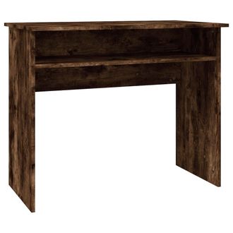vidaXL Vidaxl - Escritorio Madera Contrachapada Color Roble Ahumado 90x50x74 Cm