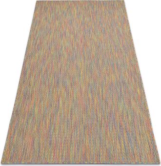 RugsX Rugsx - Moderno Fisy Alfombra Sisal 20776 Zigzag, Mezcla Arcoiris De Colores Multicolour 140x190 Cm