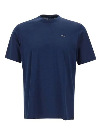 Paul & Shark logo cotton T-shirt - men - Cotton - S - Blue