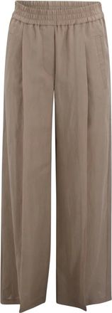 Brunello Cucinelli Dames, Broeken, Bruin, Maat: XS