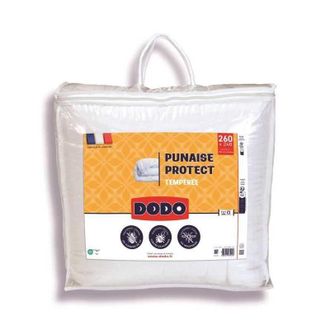 Dodo Dodo - S&aacute;bana De Verano 240x260 Cm - 2 Personas - Protecci&oacute;n Contra Chinches, &Aacute;caros - 300g/m&sup2; - Blanco - Hecho En Francia