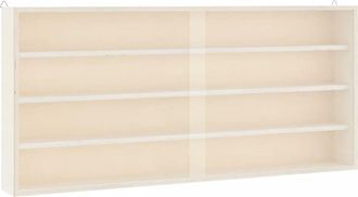 vidaXL Vidaxl - Vitrina de madera para coleccionistas con puertas 80x8,5x37 cm