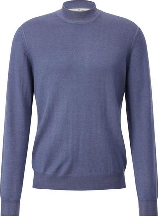 Gran Sasso Rondgebreide trui - Heren - Ronde hals truien - Blauw - XL - Wol - Truien & Vesten
