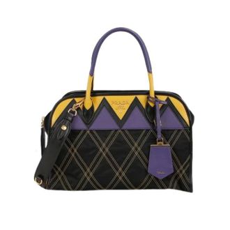 Prada Pre-owned Handbags, female, Multicolor, Size: ONE SIZE Pre-owned Tote Shoulder Bag