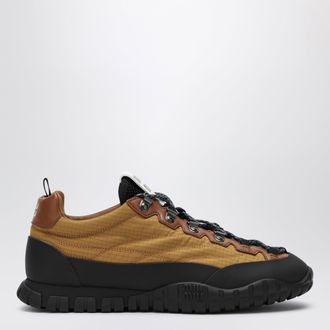 Miu Miu Sneakers color senape in tessuto tecnico ripstop