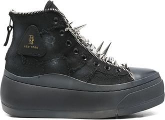 R13 Sneakers con zip - Nero