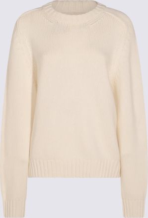 Khaite White Knitwear