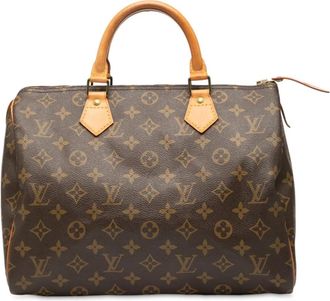 Louis Vuitton Borsa Speedy 30 Boston con monogramma 1990 - Marrone