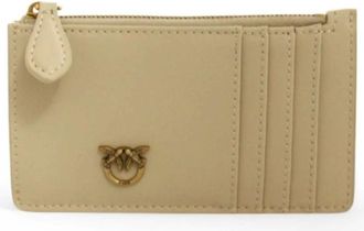Pinko Pinko - Portfolio Heron - Dames - Accessoires - Beige - Maat: ONE Size Leer