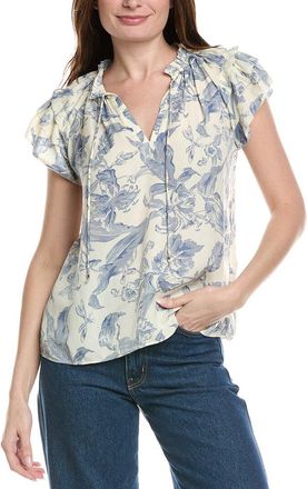 Alberta Ferretti Philosophy Flutter Print Blouse