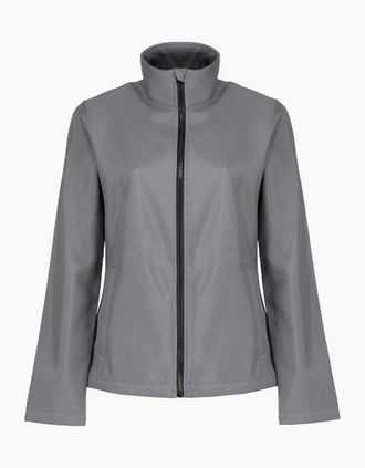 Regatta Womens Regatta Professional Womens/Ladies Printable Soft Shell Jacket - Grey - Size: 10