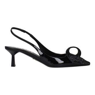 Prada Pumps, female, Black, Size: 7 US Stiletto Heel Sandals