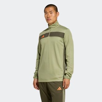 adidas Trainingsjacke ADIDAS PERFORMANCE TIRO ES TOP, Herren, Gr. L, tent gr&uuml;n, night cargo, impact orange, Obermaterial: 100% Polyester, Jacken Trainingsjac