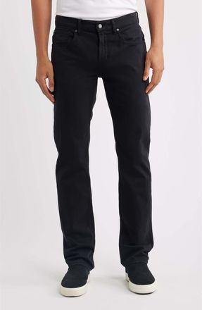 7 For All Mankind The Straight Leg Jeans in Black at Nordstrom, Size 30