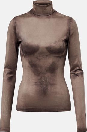 Acne Studios Tarkis trompe-loeil turtleneck top