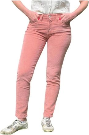 Islow Eryn Slim 7/8 Broek - Dames - Slim Fit Broeken - Roze - W31 - Katoen - Broeken