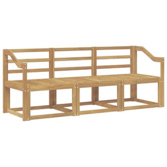 vidaXL Conjunto De Sof&aacute;s De Exterior 3 Pcs Blanco 185,5 X 63 X 73 Cm Vidaxl