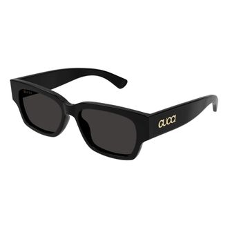 Gucci Stijlvolle zonnebril met zwarte monturen - Heren - Zonnebrillen - Zwart - 54 MM - Accessoires