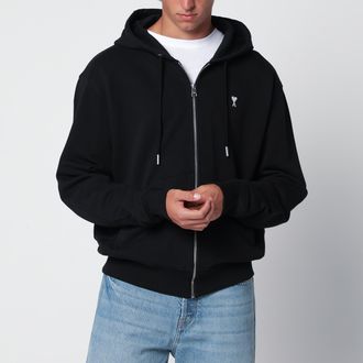 Ami Felpa con zip Ami De Coeur nera