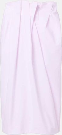 Simone Rocha Gonna a tubino in cotone a pieghe