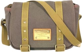 Louis Vuitton Tweedehands Canvas Louis Vuitton tassen - Dames - Vintage Schoudertas - Bruin - ONE Size - Vintage