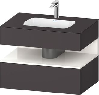 Duravit Qatego Lavabo Encastrado Con Base De Lavabo Consola, - Duravit