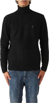 Polo Ralph Lauren Truien & Vesten, Heren, Zwart, S, Wol, Turtleneck Knit