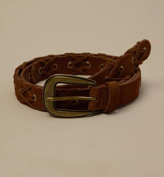 Lucky Brand Suede Laced Belt