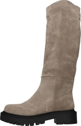 Pixy Bota alta de ante 8226marrone-AI26 - Shoes - Mujer - Beige - 37 EU