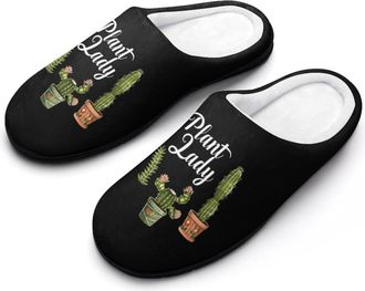 Generic Plant Lady Mens Slippers Comfortable And Non-slip Cotton Slipper Shoe for House