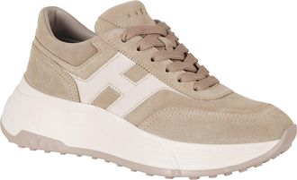 Hogan Hi-Fi Suede Logo Low-Top Sneakers