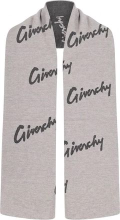 Givenchy Gray Wool Womens Scarf