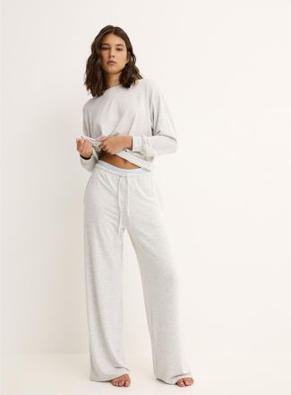 Twik Womens Soothing tones knit lounge pant