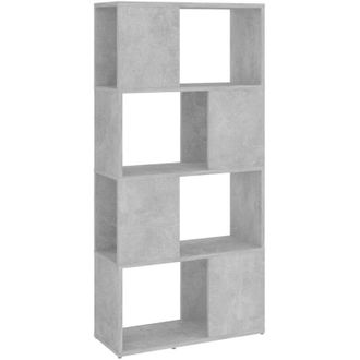 vidaXL Vidaxl - Book Cabinet Room Divider Concrete Grey 60x24x124.5 cm