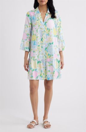 Lilly Pulitzer Rayanna Floral Print Tunic Dress in Multi Lilly Garden at Nordstrom, Size 10