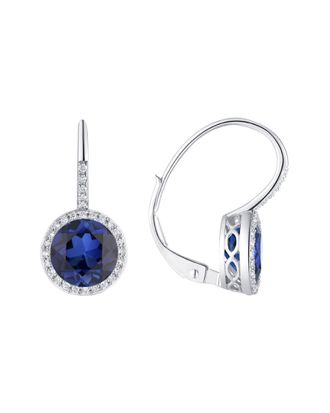 Diana M. Jewels Fine Jewelry 14K 3.60 Ct. Tw. Diamond & Sapphire Earrings