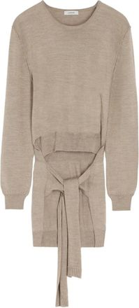 Christophe Lemaire Maglione con effetto trompe loeil - Toni neutri