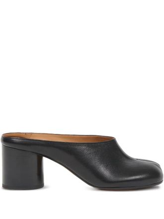 Maison Margiela Mules con tacco largo Tabi - Nero