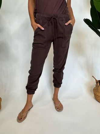 Bella Dahl Pocket Jogger In Brown
