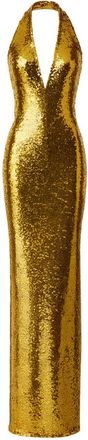New Arrivals Abito lungo Olympia con paillettes - Oro