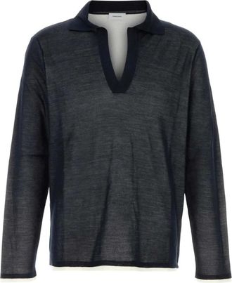 Ferragamo LS Polo - Heren - Polos - Blauw - L - Tops